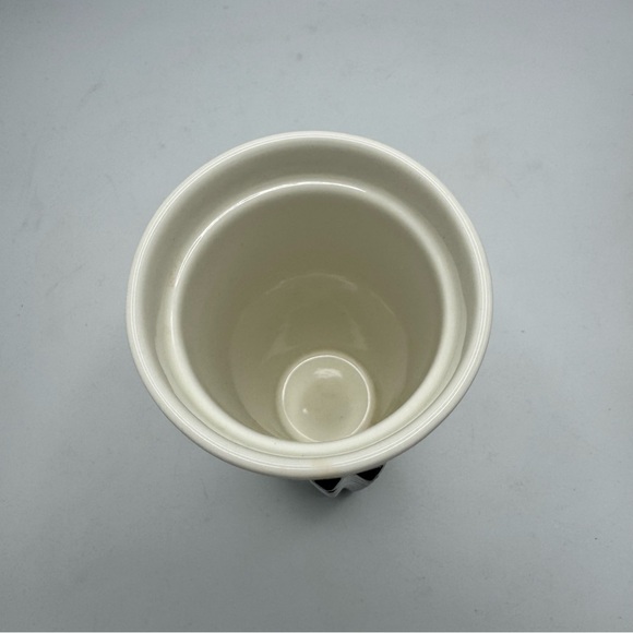 Starbucks Ceramic White Tumbler With Silver Studs 2014 - Picture 4 of 6